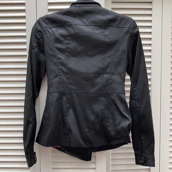 2b Bebe Polyester black button jacket - Picture 5 of 7